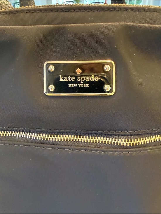 Kate Spade Blake Avenue Nylon Black Backpack Adjustable Leather Straps NWOT main image 4